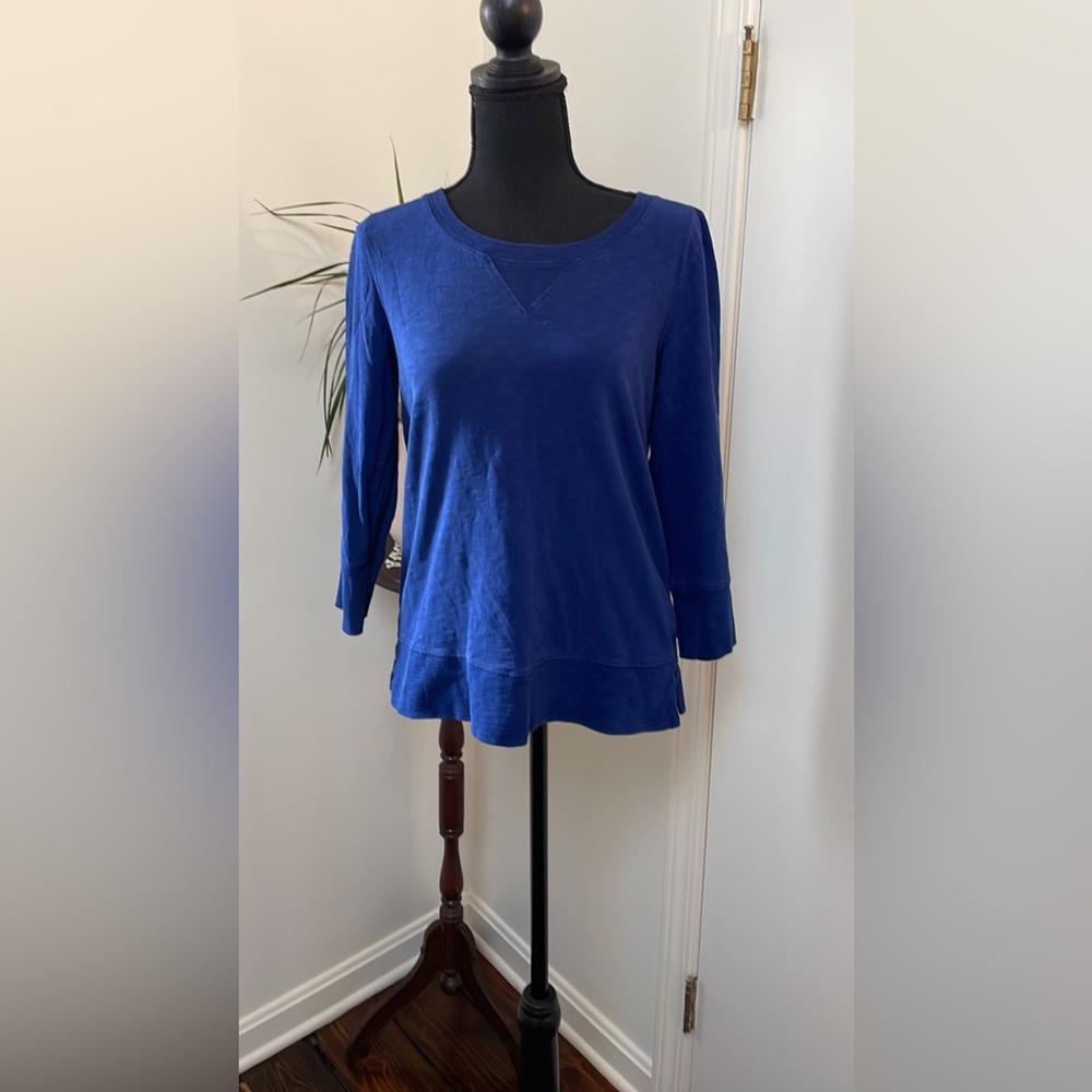 J crew small blue top